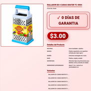 RALLADOR DE 4 CARAS GRATER TC-0004 . - Img 57882192