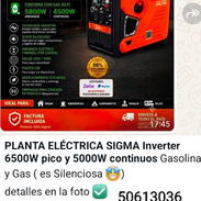 Planta eléctrica Sigma Inverter 6500w - Img 56240262