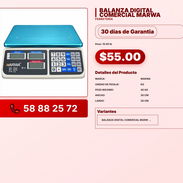 BALANZA DIGITAL COMERCIAL MARWA . - Img 57728757
