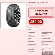 Neumatico DS DH02 195/70R14 91T Evacuacion Rapida De Agua VPT-0147 - Img 57969545