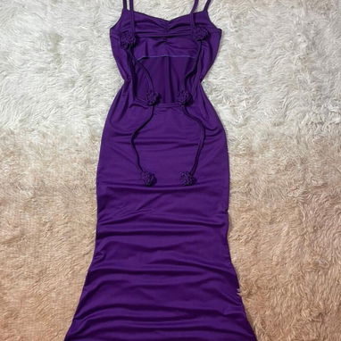 Vestidos largos con tira de flor, de aro, de hebilla, de vuelo y más productos - Img 124841932