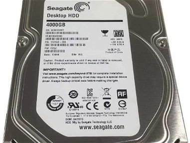 0km✅ HDD 3.5 Seagate Desktop 4TB 📦 64mb, 6 Gbps, 5900rpm, SATA 3 ☎️56092006 - Img 68199797