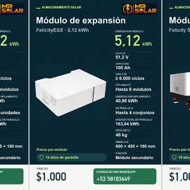 🔋 Baterías de litio Felicity Solar y FelicityESS | 3,6 a 16 kWh y módulos solares ☀️ - 10/10