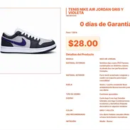 Nike Air Jordan Gris y Violeta con Forro Textil Acolchado por $28.00 VPT#-0327 - Img 55667392