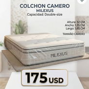 Colchon camero milexus sellado al vacío con transporte incluído y garantía - Img 55043256