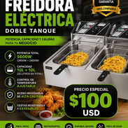 Freidora electrica doble CTRONIC de aceite 20 litros - Img 55972248