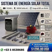 KIT SOLAR ECOFLOW TODO INCLUIDO (Ecoflow + Cable Solar XT60i + Panel 500w + Bases de aluminio + Instalación) - Img 54786699