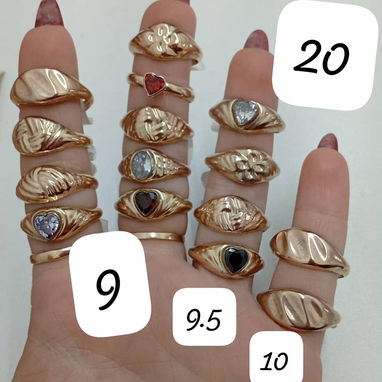 Anillos troquelados Oro. LM joyería. Garantía y comprobante de venta. Mensajería disponible - Img 118410224