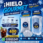 Venta de hielo gourmet 6 lb y bloque 8 lb. Casino Deportivo, Cerro. Transporte por costo adicional. - Img 56925628