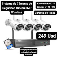Sistema de Cámaras de Seguridad Hiseeu 3MP Wireless – Kit con NVR 4K 16 Canales y 1TB HDD, Garantía de 1 mes, Entrega po - Img 57399623