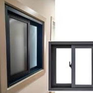 Ventanas de marquetería de aluminio con cristal (negro) - Img 56988394