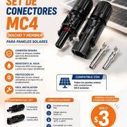 SET DE CONECTORES MC4 MACHO Y HEMBRA PARA PANELES SOLARES NUEVOS!!! - Img 52009110