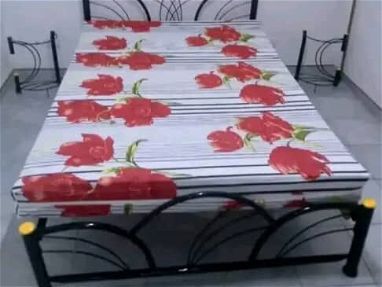 Tengo varias ofertas camas tapizadas camas de tubo colchones confork muebles colchones de espuma y transporte incluido - Img 70972699