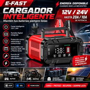 Cargador de baterías E-Fast 12/24V 20/10A - Img 57471715