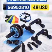 Kit de rodillo abdominal y bandas de resistencias - Img 54961392