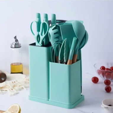 Set de utensilios de silicona para cocina de 19 piezas (uh) - Img 111942158