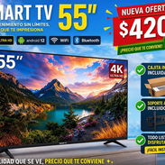 TELEVISOR 55 PULGADAS 4 K UHD VISIÓN,CAJITA INTERNA Y SOPORTE DE PARED - Img 55020226