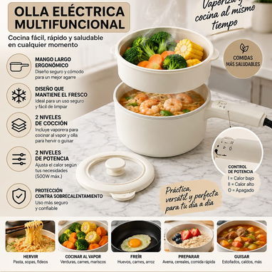 Olla eléctrica multifuncional. - 2/2