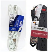 Extensión eléctrica multitomas regleta 6 tomas - Img 53469008