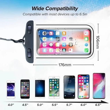 🏖️ Forro para Móvil en la Playa 🌊 Waterproof IPX8 💦 Antiarena ❄️ Antipolvo 🔒 Protección Total - Img 121226207