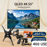 Combo de TV 4k con cajita y soporte - Img 56613604