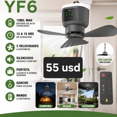 Ventiladores recargables F6 - 2/3