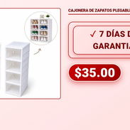 CAJONERA DE ZAPATOS PLEGABLE DOBLE - Img 58214506
