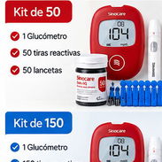 Glucómetro con tiras reactivas - 50 tiras y 50 lancetas - Img 58355246