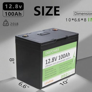 *🔋 Batería LiFePO4 12V 100Ah . ⚡1280 Wh. Con pantalla indicadora del nivel de carga. Nuevas en caja sellada - Img 121702557