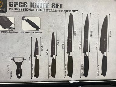 22 USD --- juego de cuchillos de 6 piezas - Img 66072618