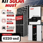 Inversor must 6k + Batería must de 10.24kwh + 6 paneles bifasial de 630w - Img 56798753