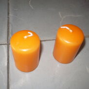 Vela naranja decorativa. Altura 55 mm. Diámetro 38 mm - Img 41612328