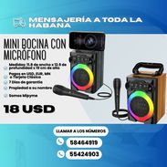 🎵MINI BOCINA CON MICRÓFONO PARA ANIMAR TUS SHOWS Y FISTAS 💲18 USD - Img 54320352