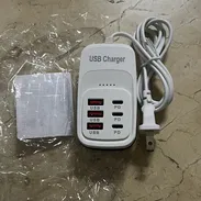 Regleta ,cargador,extensión. HUB, concentrador de puerto USB, tipo C. Ideal para carga y transferencia de datos. - Img 55537025