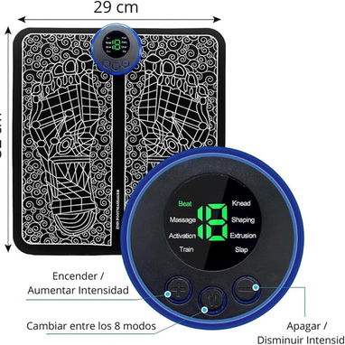 🌟🦶 Masajeador de pies eléctrico EMS: alivio total, mejora la circulación y relaja músculos cansados en casa o viajes - 5/6