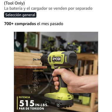 Taladro Ryobi 100 usd + 20 bateria litium - 3/5