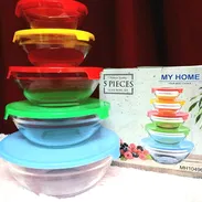 🔮Set de bowls  con diseño de cristal. 3800cup - Img 52096750