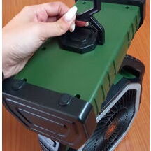 VENTILADOR RECARGABLE PORTÁTIL F6 CON LUZ LED 20000mAh NARANJA o VERDE - Img 109448385
