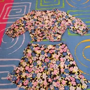 Juego Saya Shor de flores talla S. Marca BERSHKA. Juego blanco talla S . Marca Forever 21 - Img 55120888