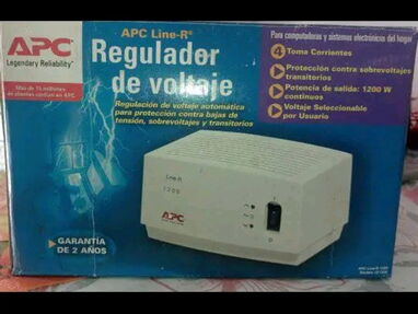 Regulador de voltaje marca APC 1200w - Img 67841646