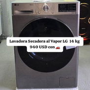 REBAJA 930 USD Lavadora secadora al vapor LG 14 kgcon mensajería - Img 55244538
