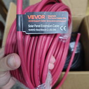 Cable solar awg10 ORIGINAL marca Vevor 30M Rojo y negro - Img 56962634