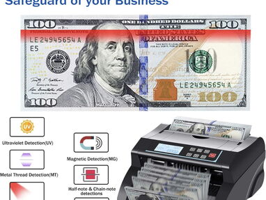 Maquina contadora de billetes << nueva totalmente/ con detector de billetes falsos // y todos sus accesorios - Img 63138025