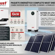 kit de inversor de 6 kwh must Bateria de 15 kwh must 6 paneles bifaciales de 595 watt - Img 57794344