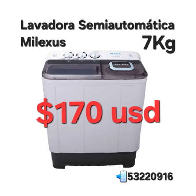 Lavadora semiautomática milexus 10kg con 6 meses de garantía (factura -mensajeria) 53220916 - Img 119129375
