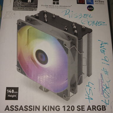 Disipador de 5 tuberías con fan argb 5v viene con pasta térmica todo nuevo sellado - Img 124792740