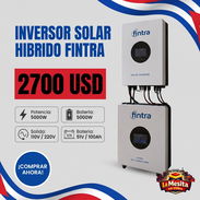 Inversor Solar Hibrido Fintra 5KW , Bateria 5KWh ,Voltajes de Salida 110V y 220V - Img 57945993