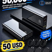 Power bank 50 mil mAh + cargador tipo C para C carga rápida - Img 57835194