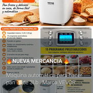 Máquina automática para hacer pan 🍞de 3Lb . Marca VEVOR. 🎈🏡 - Img 58329673