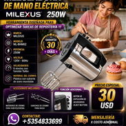 🎂 MEZCLADORA 🍰 DE MANO ELECTRICA MILEXUS 250W. MENSAJERIA CON FACTURA Y GARANTIA. 📲 54833699 - Img 55687148